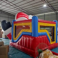 Château gonflable de Noël en PVC avec toboggan et souffleur – Offre spéciale