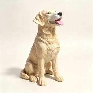 Sculpture de Golden Retriever grandeur nature en FRP, statue de <span class=keywords><strong>chien</strong></span> réaliste en fibre de verre, décoration de jardin extérieur, parc, figurine animale peinte à la main - Product Image 6