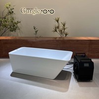 Baignoire de trempage à froid autoportante en acrylique Gurgle avec raccordement pour refroidisseur, idéale pour les salles de sport et les spas
