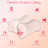 Sex Shop Masturbateur Masculin Vagin Réaliste Pocket Pussy Machine de Sexe Oral et Anal pour Hommes Coupe de Masturbation Vagin Artificiel