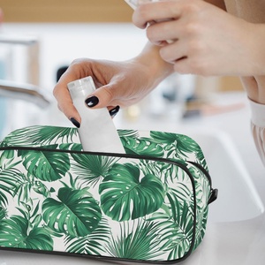 Hawaiian Leaves Patterns Customs Portable <b>Toiletry</b> <b>Storage</b> Bag Large Capacity Lightweight Makeup Bag Travel Waterproof Bag - Product Image 6