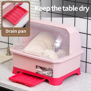 Xingsheng Caja de Almacenamiento de Plástico Grande y Colorida, Bandeja Transparente con Drenaje, Cuchara, Palillos, Estante Apilable para Almacenamiento en Armarios - Product Image 2