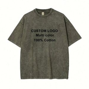 Design Manufacturer T-<b>Shirt</b> Custom Logo Graphic Vintage Acid 100% Cotton Heavyweight MensCustom T <b>Shirt</b> - Product Image 3