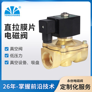 Yongchuang YCK21 Diaphragm Two-Way Solenoid Valve 1225mm For Vacuum Low Pressure Gas Safety Use - Product Image 3