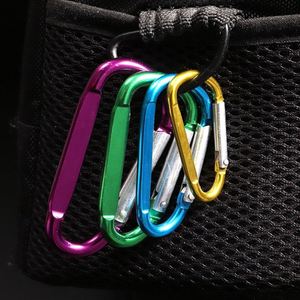 Oversized D-Shaped Aluminum <b>Carabiner</b> Clips, Colorful Spring Gate, Flat Profile - Bulk Wholesale for Backpacks & <b>Keychains</b> - Product Image 2