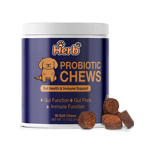 Probióticos para Mascotas OEM ODM, Probióticos para Perros con Prebióticos, Promueven un Microbioma Intestinal Equilibrado, Refuerzan la Salud Inmunológica, Masticables Suaves - Product Image 1