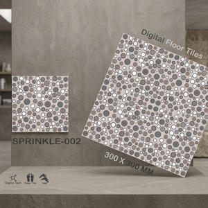 Embossed Punch Designer Ceramic Floor Tiles Glossy Glazed Rectified Surface Sizes 12x12 16x16 30x30 300x300mm for Senegal - Product Image 5