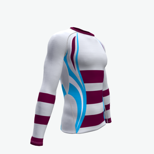 ชุดกีฬาโพลีเอสเตอร์พิมพ์ลายซับลิเมชันสำหรับผู้ชายพิมพ์ลายพิมพ์ซับลิเมชันตามสั่งดีไซน์แบบ OEM - Product Image 6