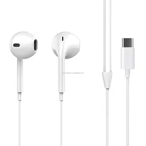 New Type-C Headphones i15 Earphone Hands-free headset For iPhone 15 Wired Earphone