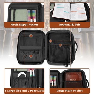 Custom Logo Unisex Large Capacity Teacher Office <b>File</b> Folder Carrying Case Laptop Sleeve Document Binder <b>Organizer</b> Tote Bag - Product Image 5