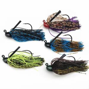 Top Right RJ003D Customizable Color 14g New Arrival Artificial Plastic Skirts Casting Bass Fishing Flipping <strong>Jig</strong> - Product Image 6