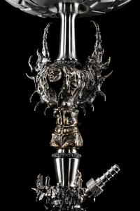 Cachimba de Lujo con Diseño de Ángel en Bronce, Base de Cristal de Acero Inoxidable AISI 304, Caja de Madera, Estilo Ruso Premium, OEM - Product Image 3