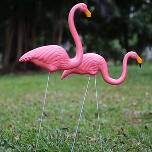 Señuelo <span class=keywords><strong>de</strong></span> Pájaro Acuático Rosa Realista con Patas Metálicas Ajustables, Adorno <span class=keywords><strong>de</strong></span> Jardín <span class=keywords><strong>de</strong></span> Plástico PE para Exteriores, Estatua <span class=keywords><strong>de</strong></span> Pájaro para Caza - Product Image 4