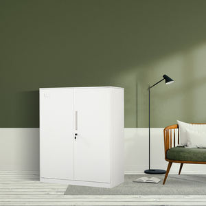 Gabinete vertical de metal ajustable de diseño moderno Almacenamiento de archivos de acero para el hogar Oficina Biblioteca Hospital para uso en apartamento Oficina - Product Image 1