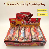 Nouvelle Arrivée : Barre de Chocolat Crunchy Snickers – Jouet Anti-Stress Créatif à Coque Croustillante et Rebond Lent en PU