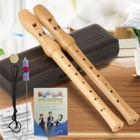 English-German 8-Hole Treble Wooden Clarinet for Beginners Classroom Teaching Wind Instrument