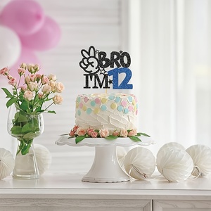 1PC Anh Trai Tôi là 12 bánh Topper 12 bánh sinh nhật Nguồn cung cấp 12 tuổi Anh Trai 12 trang trí tiệc sinh nhật - Product Image 5