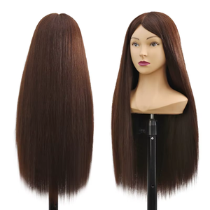 Tête de mannequin afro-américaine pour la pratique en salon, la formation en coupe de cheveux et tressage pour les écoles de coiffure ou la formation en stylisme - Product Image 3
