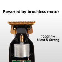 Ensemble de tondeuses à cheveux professionnelles, outils de coiffage, personnalisable F2-NT avec moteur sans balais, 7200 tr/min pour usage en salon