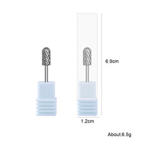 Outil professionnel pour le soin des ongles, poudre de gel poly, embouts de meulage pour enlever le gel, embouts de meulage en tungstène de 3/32 pouces