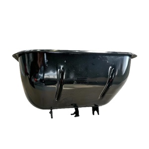 Large Sow Feeding <strong>Trough</strong> Steel Plate Pig Feed Bin Farrowing Crate Gestation Stall Black Model 45*38*23cm - Product Image 1