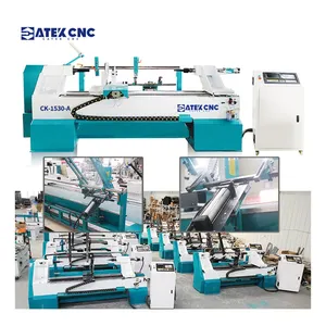 Máquina de torno CNC multifuncional automática de alta eficacia para madera con sistema de alimentación automática