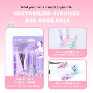 Ensemble de 6 pièces de papeterie <span class=keywords><strong>licorne</strong></span> fantaisiste populaire - Papeterie polyvalente mignonne pour les étudiants et les artistes, idéal pour offrir en cadeau - Product Image 3