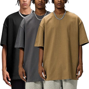 High Quality Custom Plain Blank 230gsm Oversize Men <b>T</b> <b>Shirt</b> 300gsm Heavyweight Cotton Graphic Tshirt Pour Hommes <b>T</b>-<b>shirt</b> for Men - Product Image 1