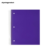 Carnets spirales Skywing 5 sujets, couleurs assorties, lot de 6, 8,5x11 pouces, 200 feuilles, lignés collège, papier imprimé CMYK, cadeau personnalisé