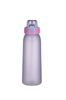 Bouteille d'eau étanche en Tritan+PP, compatible lave-vaisselle, avec couvercle à ouverture rapide et paille intégrée, sans odeur, pour adultes - Camping et Randonnée