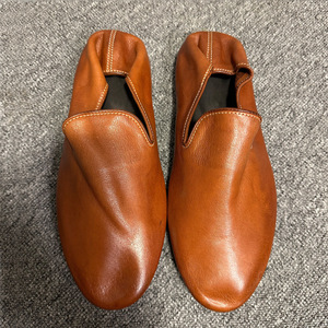 Men's Casual Loafers Brown Pointed Toe <b>Slip</b> <b>On</b> Soft Sole Low Heel Breathable Non <b>Slip</b> For Business Driving - Product Image 2
