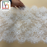 Dentelle française à la mode, tissu écologique en maille brodée, dentelle guipure, dentelle cordonnée pour robe de mariée