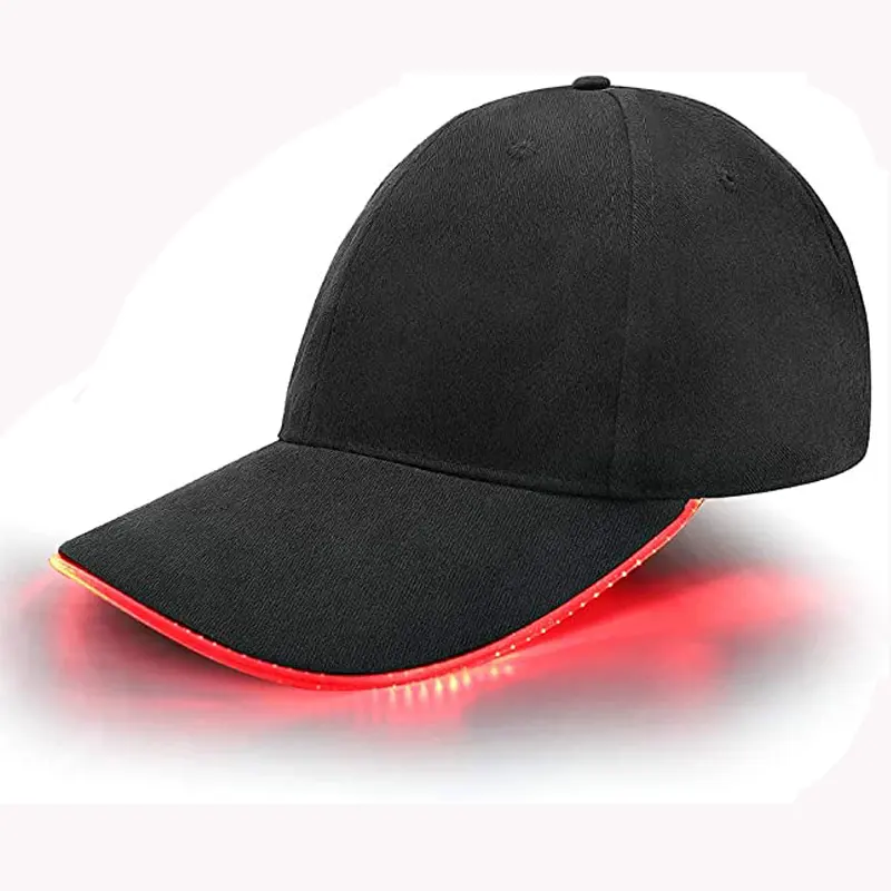 หมวกแอลอีดีมีไฟหมวกเบสบอลหมวกปาร์ตี้เรืองแสงอุปกรณ์เสริมสำหรับงานเทศกาลคลับเวทีการแสดงฮิปฮอป