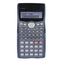 Calculatrice scientifique numérique multifonctionnelle pour étudiants, 240/401 fonctions, 12 chiffres, 2 lignes LCD, en plastique, à piles, robuste
