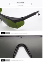 Lunettes de protection laser, lunettes de protection pour machine de marquage, gravure, soudage, découpe, élimination de la rouille, lunettes anti-rayonnement laser