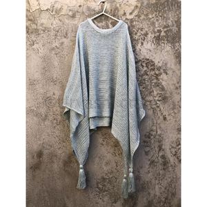 Caftán de verano para mujer, Media manga, Poncho, crochet, corto - Product Image 1