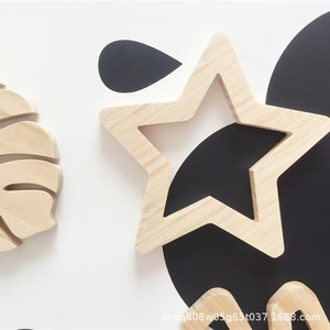 Decoración de Pared Creativa con Hoja de Monstera de Madera, Color Natural, Diseño Minimalista, Decoración para el Hogar, Paquete Individual - Product Image 3