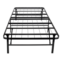 Cadre de lit tubulaire métallique moderne réglable, en acier, format King Size, gain de place, pour lits doubles et queen, mobilier de chambre à coucher et de maison, lits métalliques