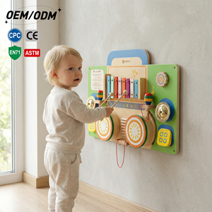 Tableau musical interactif en bois - Jouet mural éducatif pour les enfants de 2 à 13 ans, sûr, non toxique, peu encombrant, performance musicale préscolaire - Product Image 1