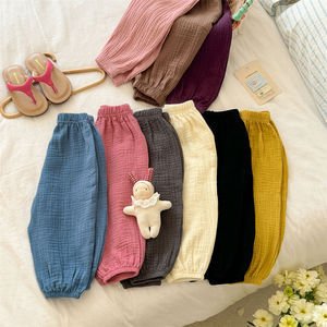 Thin Lantern Pants For Baby Unisex Breathable Harem Pants Summer Air Conditioning Pants With Label And Tags - Product Image 1