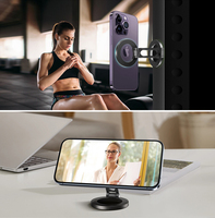 Soporte Magnético Plegable para Teléfono, Portátil, para Escritorio, con Imán Fuerte, para Gimnasio, Transmisión en Vivo, Fotografía