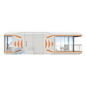 Case Prefabbricate Moderne di Lusso in Stile Capsula con Soggiorno Impermeabile ed Ecologico ad Energia Solare - Product Image 2