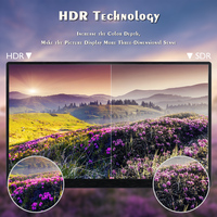 Moniteur de jeu PC 4K HDR, écran large 17,3 pouces, panneau portable, écran LCD LED IPS