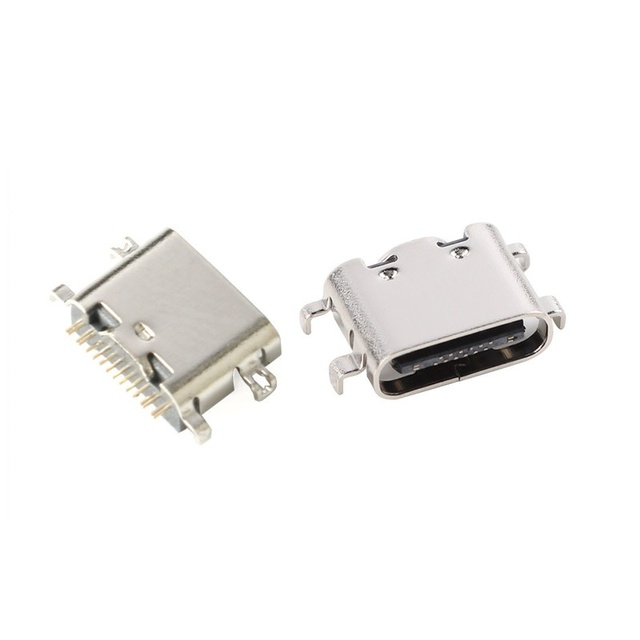 Full Copper USB Type-C 3.1 16P Flush Mount 1.6/0.8 Female Connector Data Interface