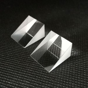 منشورات بصرية عالية الدقة مخصصة من الزجاج BK7 والسيليكا المنصهرة بزاوية قائمة مع طلاء مضاد للانعكاس، منشور كريستال كوارتز بزاوية 90 درجة - Product Image 2