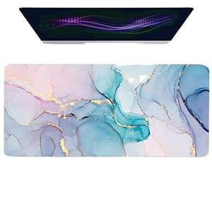 Chuột chơi game pad tùy chỉnh thiết kế màu xanh hồng Đá Cẩm Thạch dày cao su lớn 80*30cm đầy đủ bàn Pad khâu cạnh - Product Image 1