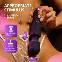 Vibromasseur AV Wand - 20 fréquences, 100% étanche, rechargeable par USB, silicone souple, utilisation vaginale, jouet sexuel pour adultes