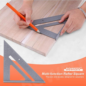 Outil de mise en page carré de vitesse en métal 7 pouces carré de charpentier carré avec mesure de règle d'angle en alliage de zinc de 12 pouces - Product Image 4