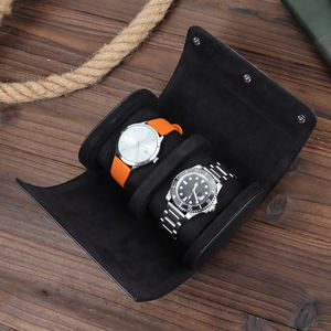 Maßgefertigte Uhrenrollen aus PU-Leder mit 1, 2 oder 3 Fächern – Uhrenaufbewahrungsbox für Uhren - Product Image 4