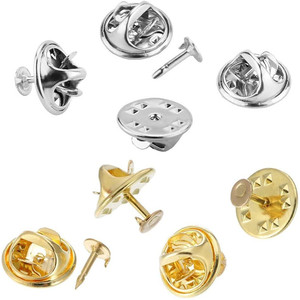 4mm 10mm Big Head Factory Supply Iron Brass Clutch butterfly Clutches Nails <strong>Pin</strong> Backs Metal <strong>Collar</strong> Clip <strong>Pin</strong> Back for Badge - Product Image 4
